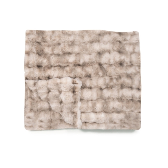 Lola Weighted Luxurious Faux Fur Throw Blanket Desert Sky Sold Out Online - Picture 7 of 7